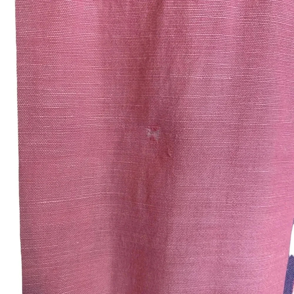 JEZEQUEL FRANCE Cotton Short Sleeve Button Up Shirt Mens Size XL Pink Plaid Golf - Picture 6 of 7
